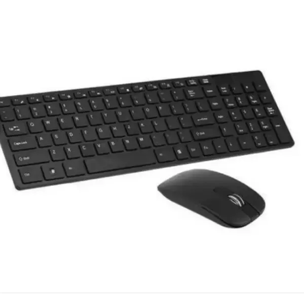 KIT TECLADO MOUSE SEM FIO WIRELESS SLIM LEY-171 LEHMOX PRETO